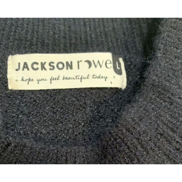 Jackson Rowe Womens Dress Size Large Sweater Black Knit Mock Turtleneck NWT - Picture 5 of 12